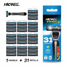 Leverera högkvalitativt sexbladssystem Razor Changeable Razor